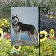 thumbnail image 2 of SKYSONIC Garden Flag Siberian Husky Standing On Mountain Double-Sided Printed Garden House Sports Flag - 12x18in -Decorative Flags for Courtyard Garden Flowerpot, 2 of 2