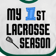 thumbnail image 4 of Inktastic My 1st Lacrosse Season Boys Baby Bib, 4 of 4