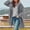Grey, variant on Womens Winter Warm Fleece Woolen Long Hooded Jacket Oversized Button Down Casual Shearling Pea Coat with Pockets
