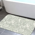 thumbnail image 6 of Green Rrbbit Plush Flannel Bath Rug 16x24 Inches, Quick Dry Absorbent Non Slip Mat for Bathroom Sink Tub, 6 of 9