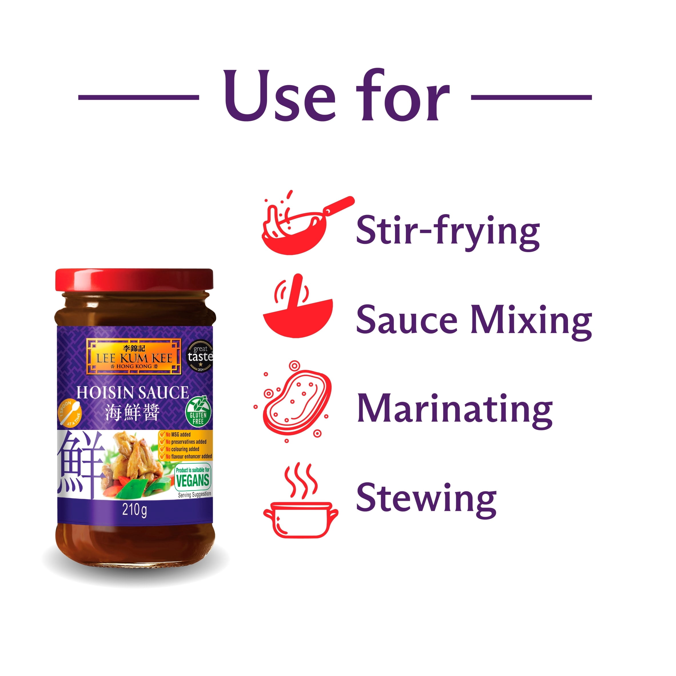 Lee Kum Kee Hoisin Sauce 210G, Imported from Britain