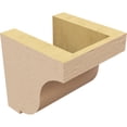thumbnail image 5 of 5"W x 5"D x 5"H Wide Van Buren Rough Cedar Woodgrain TimberThane Corbel, Primed Tan, 5 of 6