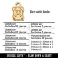 thumbnail image 2 of Cute Little Pig Sitting Wood Mini Charms Shapes DIY Craft Jewelry - With Hole - 25mm (7pcs), 2 of 7