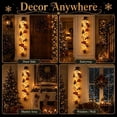 thumbnail image 6 of Glowing Christmas Door Hanger with Lighted, Dimensional Details & Space-Saving Vertical Décor for Window Wall and Mantel, 6 of 6