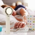 thumbnail image 4 of Portable Handheld Fan, Semiconductor Cooling Loop, Personal Foldable Fan, 2000mAh Rechargeable Battery, Quiet, Indoor Travel Beach Camping, Convenient Travel for Present, 4 of 7