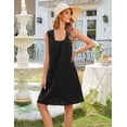 thumbnail image 4 of Merokeety Womens Summer Dresses Eyelet Embroidered Flowy Mini Dress With Side Pockets Black xl, 4 of 4