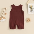 thumbnail image 3 of Musuos Baby Girl Boy Father's Day Tank Romper 3 6 12 18 24Months Letter Print Round Neck Sleeveless Jumpsuit Infant Summer Clothes, 3 of 8