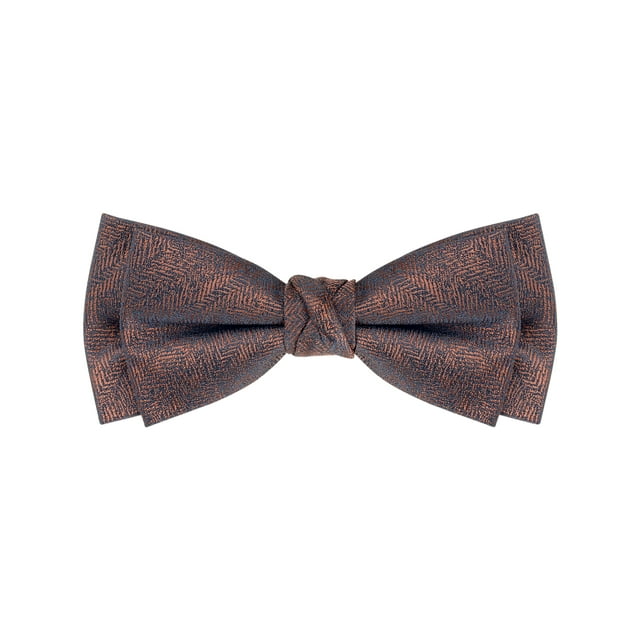 CORBATA DE PAPA INSPIRE CHIC para hombres, con diseño de jacquard, correa ajustable y lazo preatado, ideal para bodas elegantes en color naranja oscuro