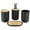 Black, variant on Waterproof 4 Piece Bathroom Accessory Set with Natural Wood Accents Sturdy Lotion Pump Toothbrush Organizer Tumbler and Soap Dish Set for Home Hotel Vanity Countertops - White (10.6 oz / 300g)