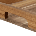 thumbnail image 2 of Bouclair Brown Square Acacia Wood Tray, 2 of 3