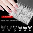 thumbnail image 6 of 600Pcs Oval Short False Art Tips Set Half Cover French Resin Fake Tips Finger Stickers Extension Tips, 6 of 8