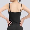 thumbnail image 4 of ABATAB Workout Tank Tops for Women Scoop Neck Plain Running Tshirts Athletic Yoga Cami Workout Loose Fit Tops with Built in Shelf Bras, 4 of 4