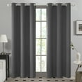 thumbnail image 4 of ZOPZO Blackout Curtain for Indoor Use, Noise Reducing, Dark Gray, 42W x 84L Inch, Room Darkening Thermal Insulated Curtain, 1 Panel, 4 of 7