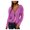 Purple, variant on Aayomet Crop Tops Womens Crewneck Pullovers Color Block Long Sleeve Side Split Pockets Tunic Tops,Light Blue M
