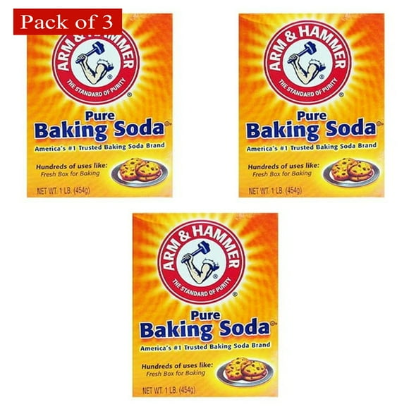 Arm & Hammer- Pure Baking Soda (454 G) (Pack of 3)