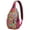 Nature, variant on Chic Paisley Design Sling Backpack for Women, Bohemian Vintage Crossbody Shoulder Bag with Decorative Floral Pattern, Lightweight Travel Daypack