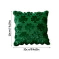 thumbnail image 4 of St. Patrick's Day Pillow Cover | Green Shamrock Embroidered Decor for Sofa & Bed | Holiday Decorative Cushion Case (Insert Not Included), 4 of 4