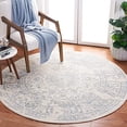 thumbnail image 2 of Safavieh Adirondack Collection ADR101S Oriental Distressed Non-Shedding Dining Room Entryway Foyer Living Room Bedroom Area Rug, 6' x 6' Round, Ivory / Slate, 2 of 5