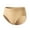 Beige, variant on Shorts Panties for Women Men Solid Color Conservative Mid Waist Briefs Thin Seamless Head Womens Mens Underwear Panties