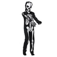 Awevudst Kids Skeleton Costume Glow in the Dark Jumpsuit and Facewear ...
