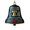 thumbnail image 2 of United States 250th Anniversarybell Ornament, Honoring America's, Commemorative 250th Anniversary U.S.with Commemorative Detailing for Collectors and Patriotic, 2 of 6