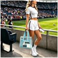 thumbnail image 5 of Clear Tote Bag, Large Capacity Waterproof Transparent Tote, Hand & Shoulder Carry for Beach Travel, Office File and Multipurpose Daily Storage (Blue), 5 of 6