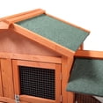 thumbnail image 6 of Yardi Yard Sturdy Rabbit Cage with 3 Lockable Doors , Orange Red Finish, Asphalt Roof , Ideal for Small Animals, 6 of 11