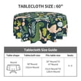 thumbnail image 5 of ZICANCN Round Table Cloths 60 Inch, Green Cartoon Dinosaur Table Cover Waterproof Washable Outdoor Picnic Tablecloth, 5 of 8