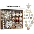 thumbnail image 3 of YHAJDS 70PCS Christmas Balls Ornaments Sets, 1.57/2.36/3.15in Colorful Glitter Shatterproof Christmas Tree Balls, Xmas Tree Decorations Hanging Ball for Holiday Wedding Party Decor, Xmas Wreath Decor, 3 of 5