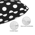 thumbnail image 5 of Disketp Pillow Covers Black And White Polka Dot Pattern Throw Pillow Case Cushion Covers,Cushion For Bedroom,Couch,Home-20"X30", 5 of 8