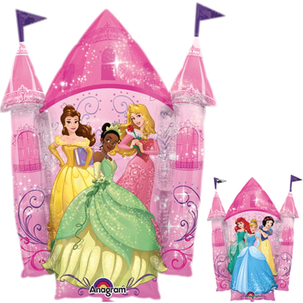 Multi Princess Castle SuperShape XL Foil Balloon Disney Birthday Decoration 