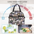 thumbnail image 4 of Naloa cartoon cute Skull star Print Lunch Bag for Women & Men Insulated Lunch Box or Cooler Lunch Tote Bags for Work, Travel, Outdoor, 4 of 5
