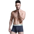thumbnail image 4 of zuwimk Mens Underwear Men's Breathable Modal Microfiber Trunks Underwear Covered Band Gray,4XL, 4 of 5