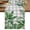 White, Green, Gray, variant on Tropical Leaves Short Table Runner 36 Inches Long,Summer Green Botanical Plants Branches Cotton Linen Table Runners Dresser Scarves,Fabric Tabletop Scarf Furniture Cover for Home Dinner Party 13"x36"