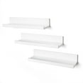 thumbnail image 4 of Veryke 14 Inches Floating Wall Shelves, Wooden Wall Shelf for Home - Set of 3 - White, 4 of 6