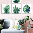thumbnail image 6 of Tropical Plant Wall Art Boho Bathroom Decor Green Monstera Canvas Prints Bedroom Painting Botanical Posters for Kitchen Living Room Home Decorations Leaf Pictures Minimalist Artwork 16×16" 4Pcs/Set, 6 of 6