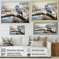 thumbnail image 4 of Designart "Claude Monets Winter Magpie II" Animals Floater Framed Canvas Print, 4 of 7