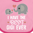 thumbnail image 4 of Inktastic Best Gigi Grandma Ever Grandchild Boys or Girls Baby Bib, 4 of 4