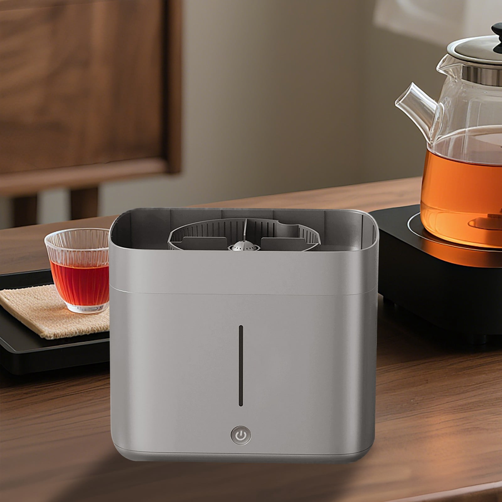 Tea Cup WasherElectric Glass Rinser Tea Cup Washer | Desktop Automatic Cup Washing Machine With Water Tank | High Pressure For 3 10cm Diameter Cups | Portable Bottle Washer F, A