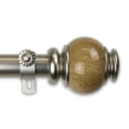 thumbnail image 2 of Polychrome 1" Curtain Rod 66-120 inch - Satin Nickel, 2 of 2