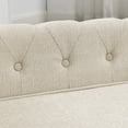 thumbnail image 5 of Beige Elegant Rectangle Elevated Dog Sofa Bed Durable Comfortable Pet Couch For Small Medium Dogs Cats 40 x 23 x 14, 5 of 10