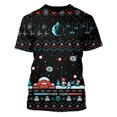 thumbnail image 1 of Camiseta de manga corta con estampado 3d para hombre, camiseta informal de moda con gráficos de ambiente festivo navideño, Top cómodo con cuello redondo Pop, 1 of 4