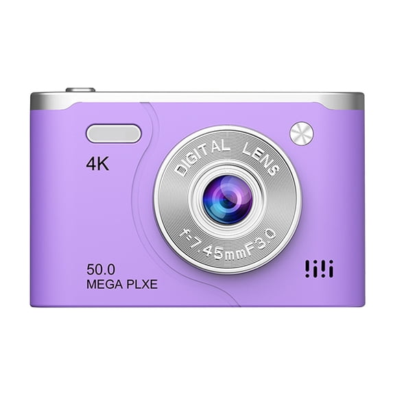 Purple Digital Camera 1080P Hd Photography Supports Up To 48Mp Electronic Stabilization 8X Digital Zoom Ccd Student Portable Camera Purple