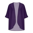 thumbnail image 6 of Meichang Summer Cardigans for Women Chiffon Kimono Cardigan Lightweight Open Front Cardigans Loose Beach Wear Cover Up Blouse Top, 6 of 7
