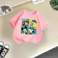 thumbnail image 5 of Marca Disney Family Summer Lively - Camiseta de algodón para niños, bonita camiseta de dibujos animados soleados para niño y niña, ropa informal de moda para niño, 5 of 5