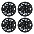 thumbnail image 2 of 4Pcs/Set 15" Hubcaps Wheel Rims Cover Compatible with Steel Wheels Snap on Installation Fit R15 Tire&Steel Rim ABS+PC Material(15 inch,Black Lacquer,Set of 4), 2 of 12