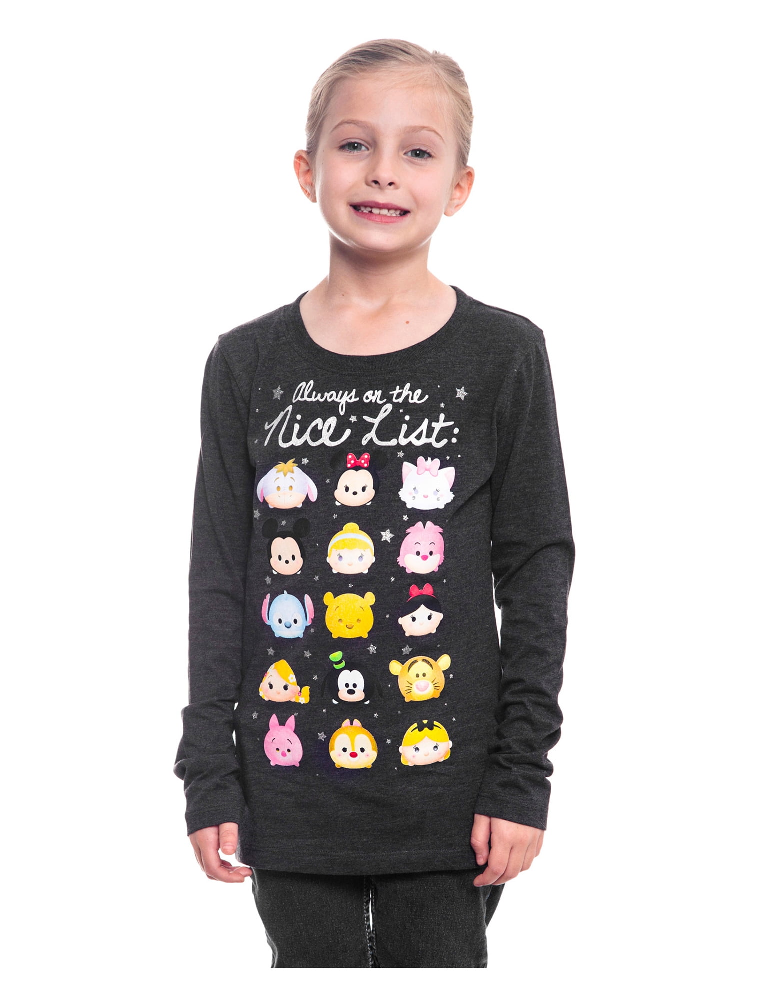 Girls Tsum Tsum Christmas Holiday Hoodie Sweatshirt XS S Disney Minnie Mickey