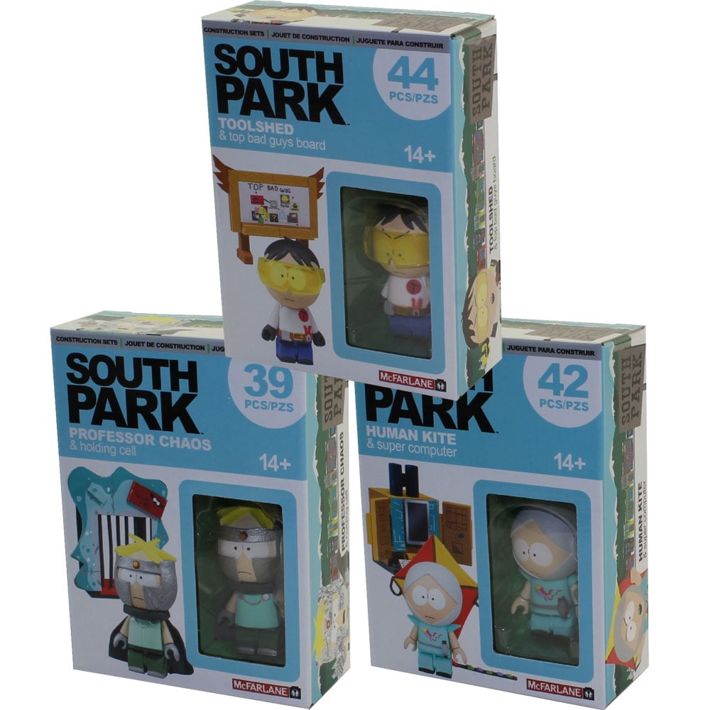 Details about   McFarlane Construction Sets South Park Toolshed and Professor Chaos