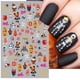thumbnail image 1 of 5 hojas de pegatinas para decoración de uñas de Halloween con diseño de calavera negra, autoadhesivas 3D, accesorios góticos para uñas, suministros de uñas para fiestas de Halloween para mujeres y niños, decoración de diseño de uñas acrílicas JM, 1 of 4