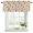 Coral Green Beige, variant on Summer Peach Curtain Valances for Windows, Kitchen Valance Window Treatments Panel 2 Pack, Tropical Fruit Rustic Flowers Watercolor Rod Pocket Short Curtains for Bathroom Bedroom 54 x 18 Inch
